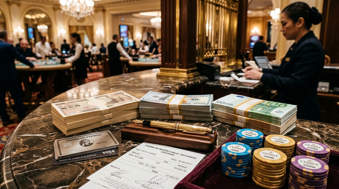 海外カジノの両替・資金調達術:日本円・外貨・クレカキャッシング・キャッシャー手数料徹底比較